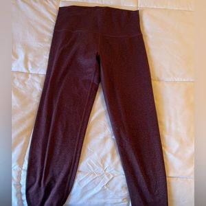 Aerie chill play move maroon leggings